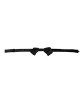 Dolce & Gabbana Black Satin Silk Adjustable Neck Men Bow Tie -  Neckties, Men -  Dolce & Gabbana.